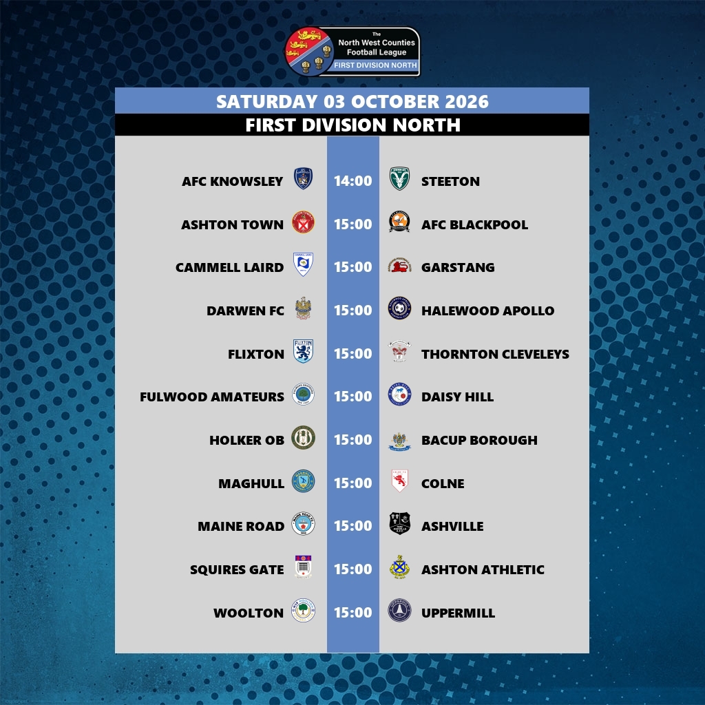 nwcfl's tweet photo. Big programme of league fixtures today - across all three divisions https://t.co/91zdCZhkf4