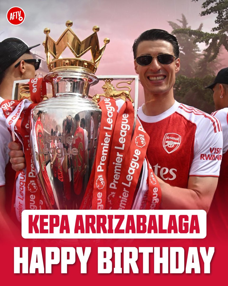AFTVMedia's tweet photo. Happy 32nd birthday to Kepa Arrizabalaga! 🎂

The man, the myth, the manager! 😂 https://t.co/Gc6iVYQ03Q