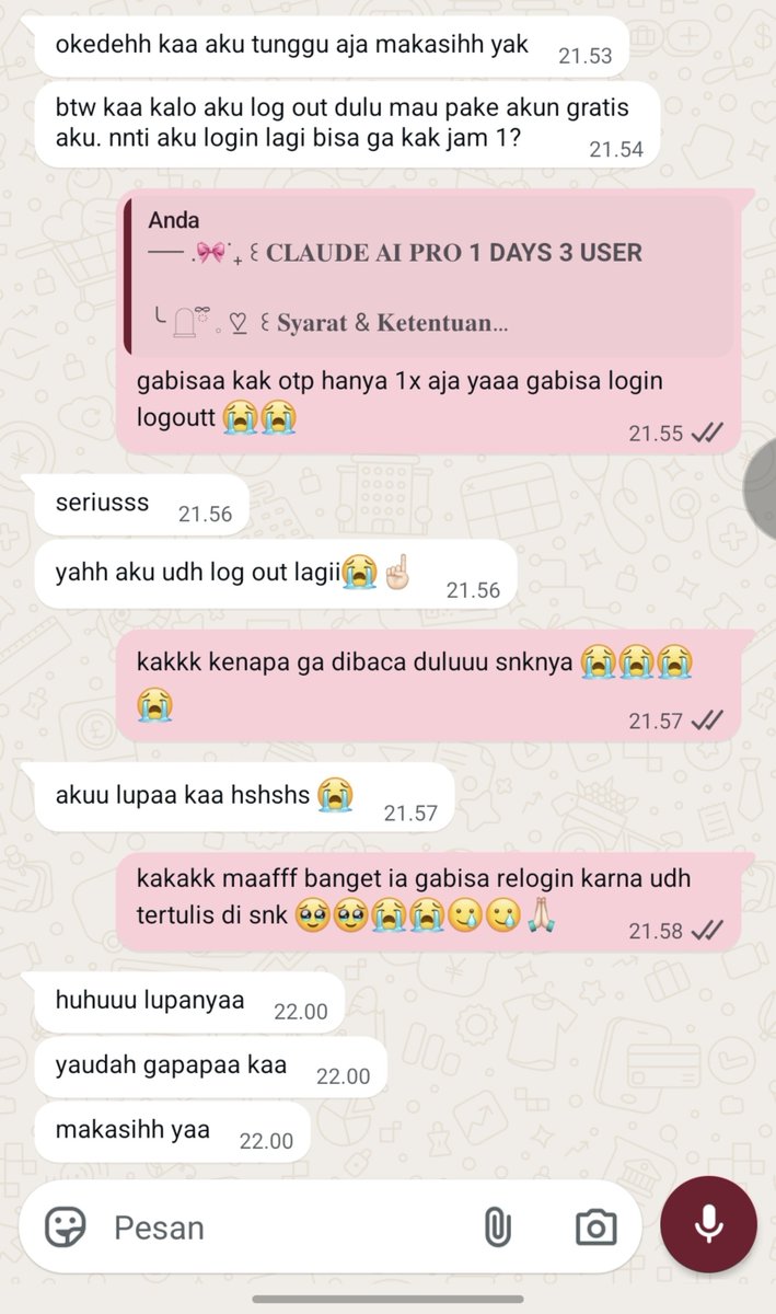 zeamayc's tweet photo. harga kamu under benerin dulu kak biar menghindari rude buyer. contoh salah satu cust aku trs pas melanggar tnc mereka ga ngamuk karna cust nya ke filter sendiri 😄🫰🏻semoga kita semua selalu dapat cust pembaik hatiii Aamiin 🥰🙏🏻 https://t.co/lgVcpgaC5y