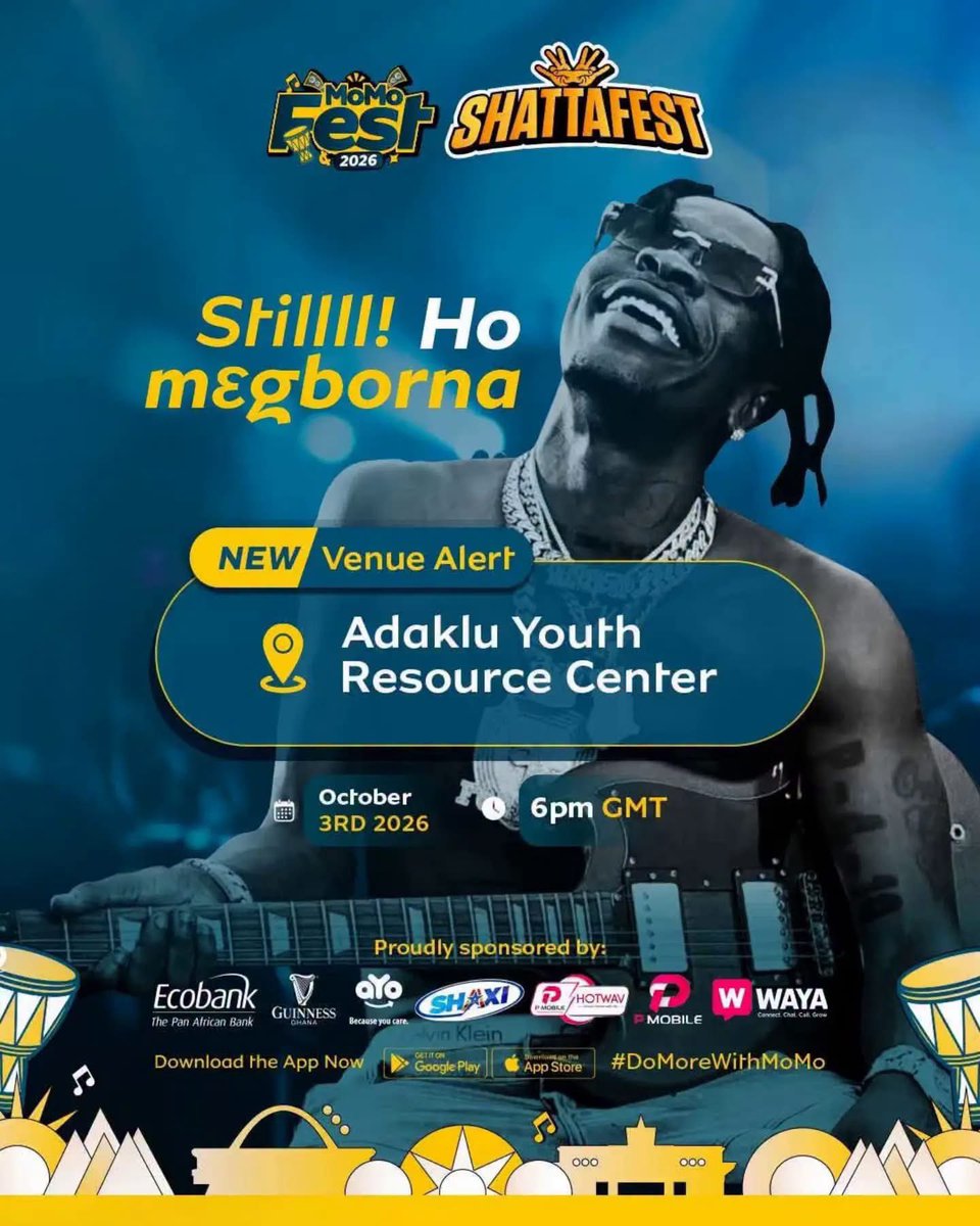 sm2daworld's tweet photo. Ho is Shatta Movement, The Statement has been made. Congratulations to Ho SM Fanbase y’all Worked So hard for this and so far so good the energy behind what y’all have built together indeed speaks well of your Motto. Y’all Built From so much pain indeed.
#Sm2DaWorld #shattafestho https://t.co/sQB1T70N95