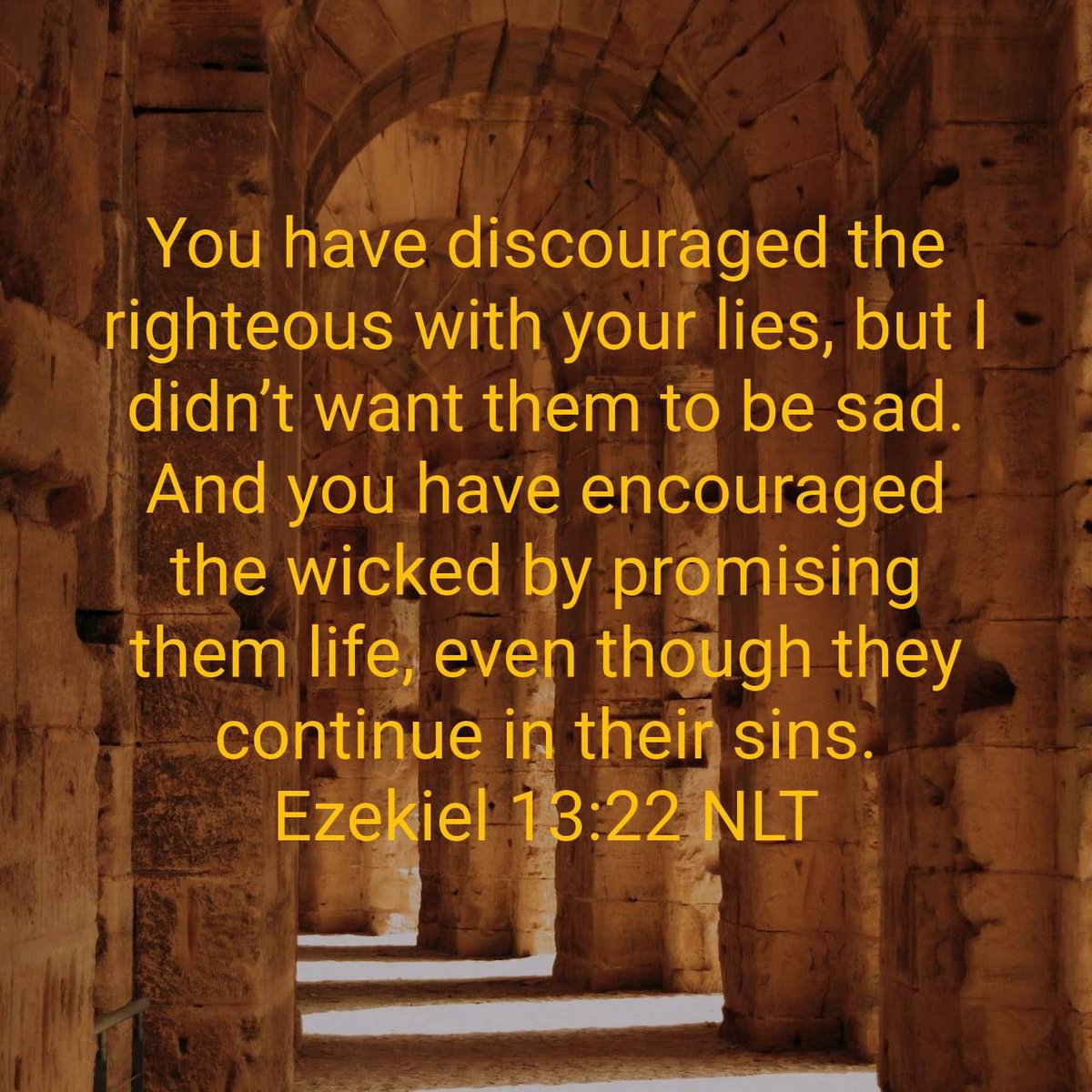 magaarmadillo's tweet photo. “You have discouraged the righteous with your lies, but I didn’t want them to be sad. And you have encouraged the wicked by promising them life, even though they continue in their sins. ”
Ezekiel 13:22 NLT
#SurrenderRoom https://t.co/6XKC4MenqJ