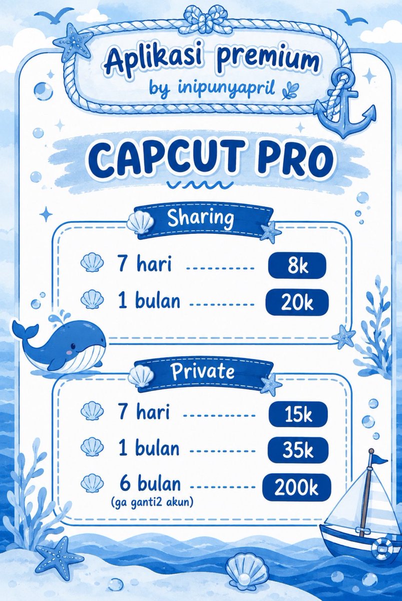 peunari's tweet photo. Sore guys 8.000 disini udah bisa dapat CAPCUT PRO PREMIUM YUK yang mau

🌼 order https://t.co/KUg5OWJPlR

edit video tugas atau apapun bisa beli di aku ya guys trusted dull garansi ya murah jual https://t.co/yeBPZnVqG8