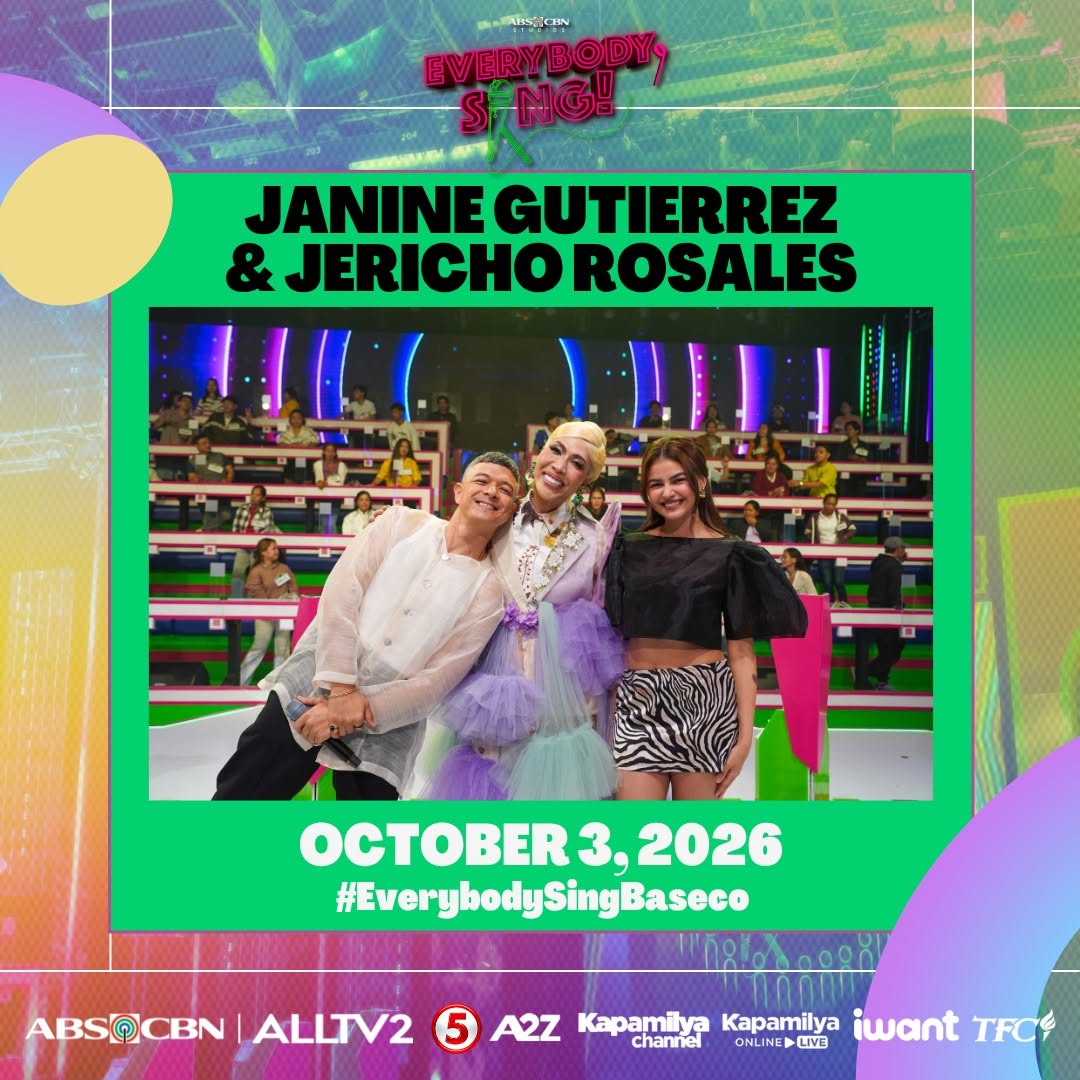 PaPiPh50823's tweet photo. Ang huling Songbayanan na makakasama natin this weekend ay ang Baseco Community Residents! Sasamahan sila sa saya at kantahan nina Meme Vice, Janine Gutierrez, at Jericho Rosales! #EverybodySingBaseco https://t.co/Lh2TVo27ev