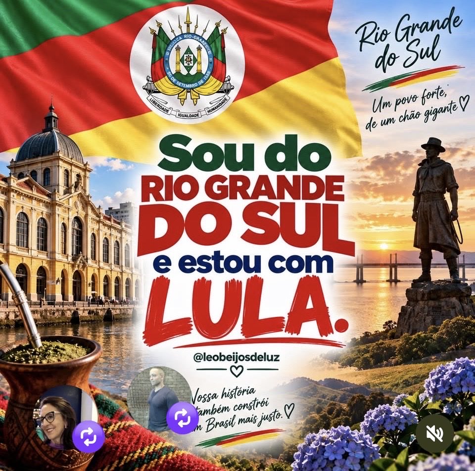 fmruschel's tweet photo. Lula virou no Rio Grande do Sul https://t.co/SGqkWHVhLQ