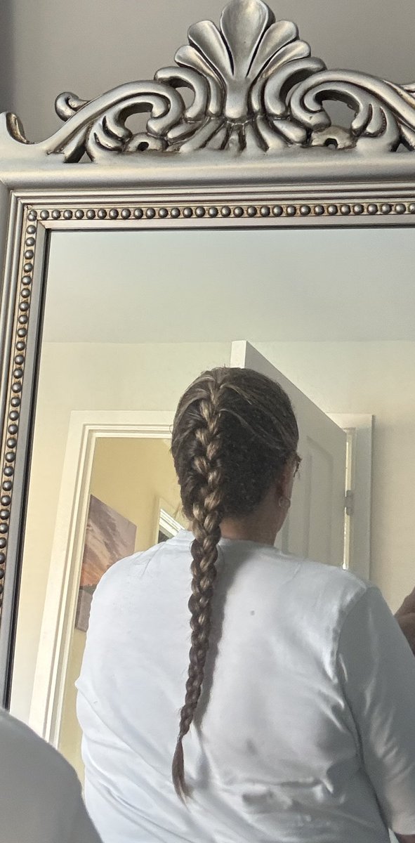 footynut2wendy's tweet photo. Had a French plait done…something different 😍 https://t.co/4y2MuagJoI