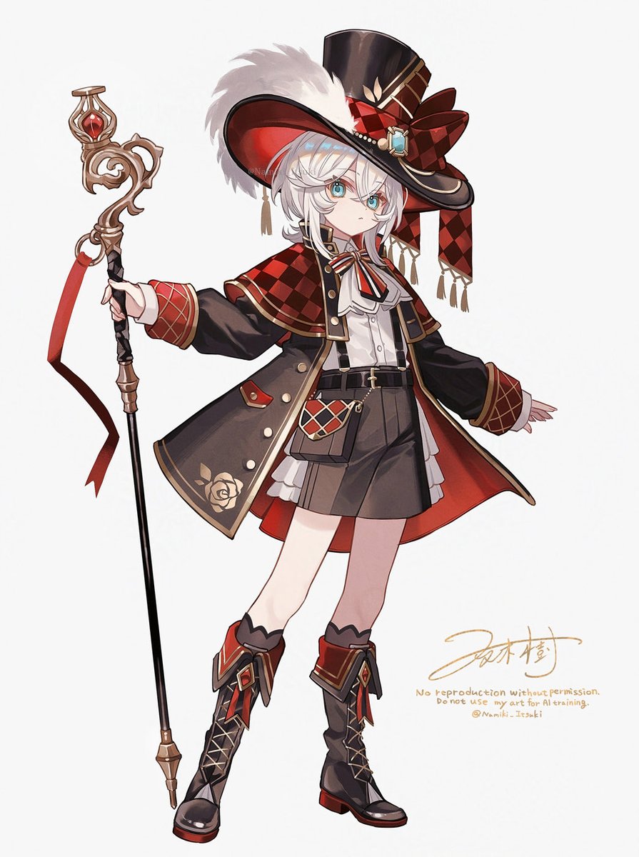 Namiki_Itsuki's tweet photo. Character design - Conjurer https://t.co/or8qQCp1Vc