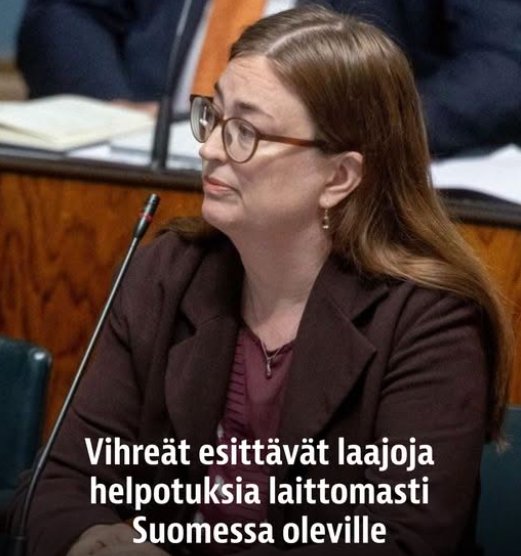 PiiaMetshonkal3's tweet photo. Tämä kuvastaa hyvin nykyvihreiden ajatusmaailmaa. Suomella/suomalaisilla ei ole mitään väliä. Pääasia, että maahan saadaan mahdollisimman paljon muita kuin kantasuomalaisia. Suomalaisten tehtävä on sitten elättää ja auttaa heitä. #vihreät https://t.co/oKcZSHyPr4