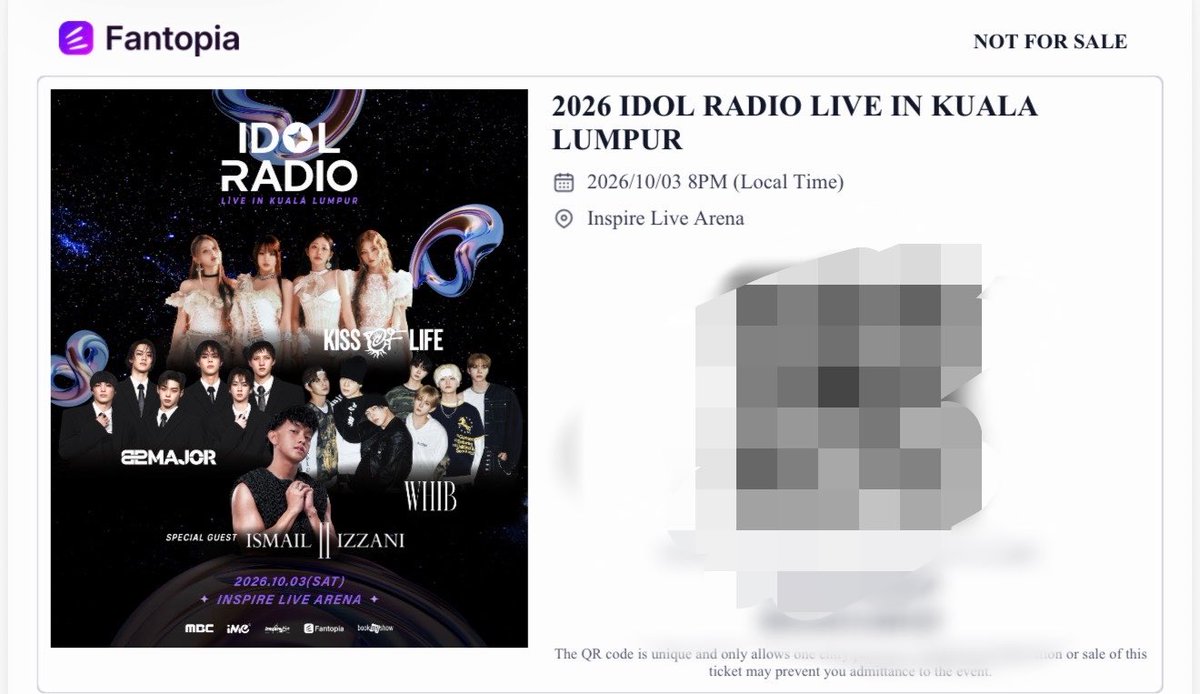 IMBLING27's tweet photo. ๐ฒ๐พ WTS IDOL RADIO LIVE IN KL
Ps 3 2 tickets
F2F โ
#IDOLRADIO
#MBCRADIO
#KISS_OF_LIFE #ํค์ค_์ค๋ธ_๋ผ์ดํ
#82MAJOR #82๋ฉ์ด์
#WHIB #ํ๋ธ
#ISMAIL_IZZANI
#iMeMY #iMeMalaysia #iMeAsia
#MALAYSIA #KUALALUMPUR
#INSPIRELIVEARENA
#idolradioliveinkl https://t.co/TqxETjRyDg
