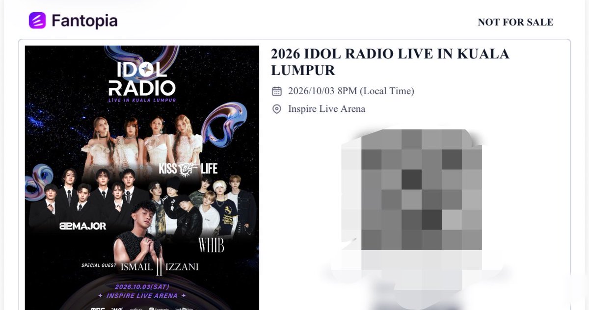 IMBLING27's tweet photo. ๐ฒ๐พ WTS IDOL RADIO LIVE IN KL
Ps 3 2 tickets
F2F โ
#IDOLRADIO
#MBCRADIO
#KISS_OF_LIFE #ํค์ค_์ค๋ธ_๋ผ์ดํ
#82MAJOR #82๋ฉ์ด์
#WHIB #ํ๋ธ
#ISMAIL_IZZANI
#iMeMY #iMeMalaysia #iMeAsia
#MALAYSIA #KUALALUMPUR
#INSPIRELIVEARENA
#idolradioliveinkl https://t.co/TqxETjRyDg