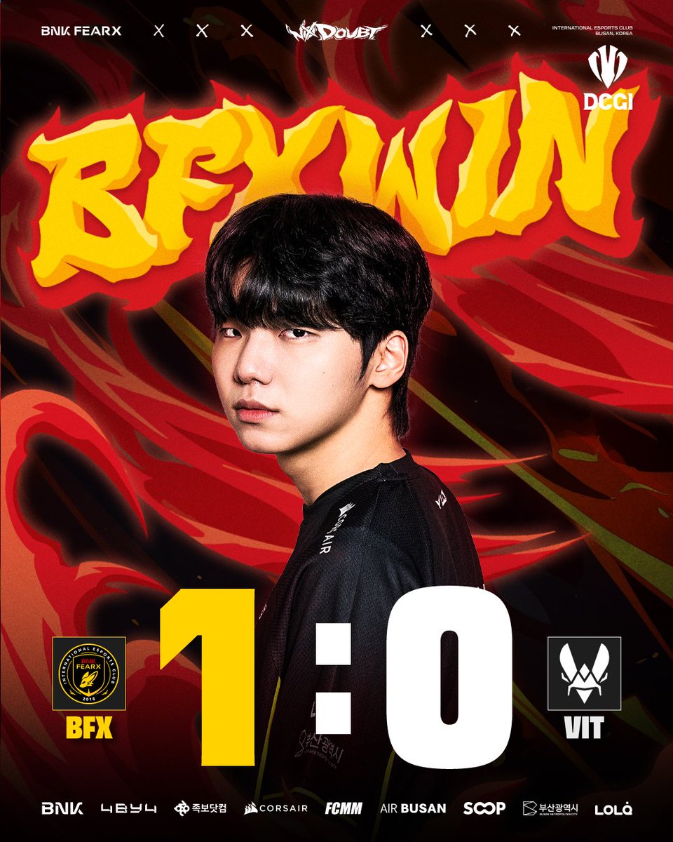 BNKFEARXLoL's tweet photo. 𝟮𝟬𝟮𝟲 𝗗𝗖𝗚𝗜 vs VIT

RESULT : VICTORY

#BNKFEARX #BFXWIN #NODOUBT https://t.co/bIhxJtdIZs