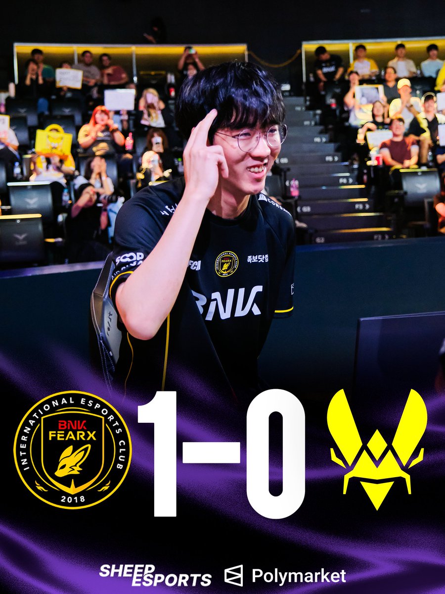 Sheep_Esports's tweet photo. BNK FEARX 🇰🇷 DEFEAT TEAM VITALITY 🇫🇷 IN THEIR DEMACIA CUP GLOBAL 🌏 DEBUT!

⌛️ 25-minute win
🗼 Only 1 tower conceded https://t.co/VtMRDdtauF