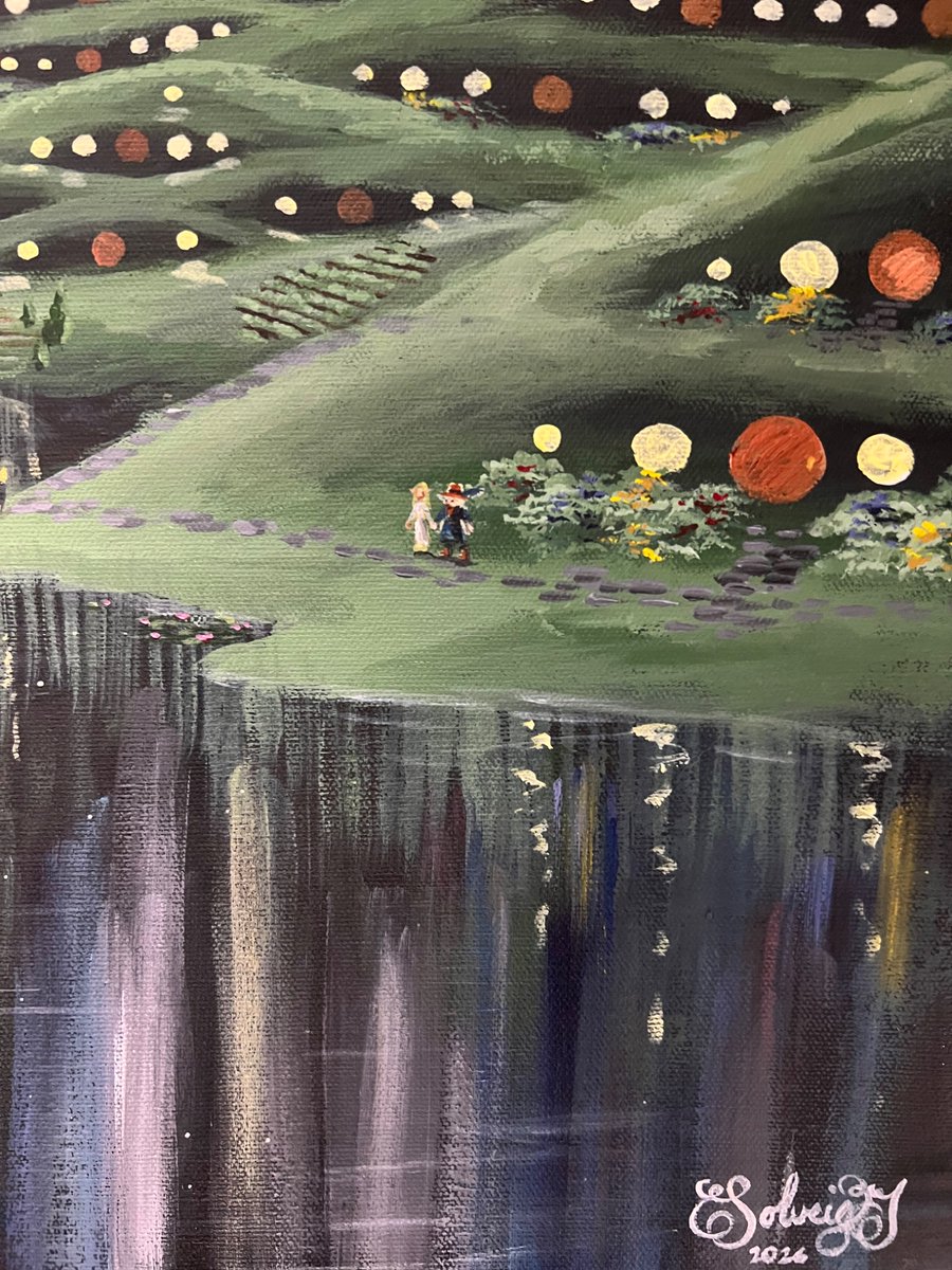 ArtsyMarx1st's tweet photo. the space shire is complete. its available for 1800 usd 🧙‍♂️🧌🧝‍♀️ there are so many little hidden characters in this https://t.co/5w3UenfnvW