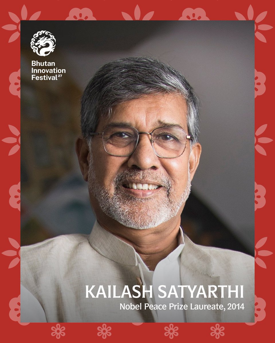 bif2027's tweet photo. At BIF-27, join Nobel Peace Prize Laureate @k_satyarthi as he explores Compassionate AI: a vision for technology guided by intelligence, regulation, compassion, and a commitment to human well-being.

His vision of Compassionate AI calls on those building technology to understand the lives of vulnerable communities and turn that understanding into action. Discover how compassion can shape AI that advances human dignity, justice and shared well-being.

For more than four decades, Satyarthi has fought child exploitation, slavery and trafficking. In 1980, he founded Bachpan Bachao Andolan, a movement that has since freed more than 138,000 children from exploitation. In 1998, he led the Global March Against Child Labour, which mobilised millions of people worldwide and helped drive international action against the worst forms of child labour.

More speakers will be announced soon. Follow us for updates, and get your tickets at https://t.co/7BThzms4FV.

24–26 March 2027
Paro, Bhutan

#BIF27 #BhutanInnovationFestival #HumanAbundance #CompassionateAI