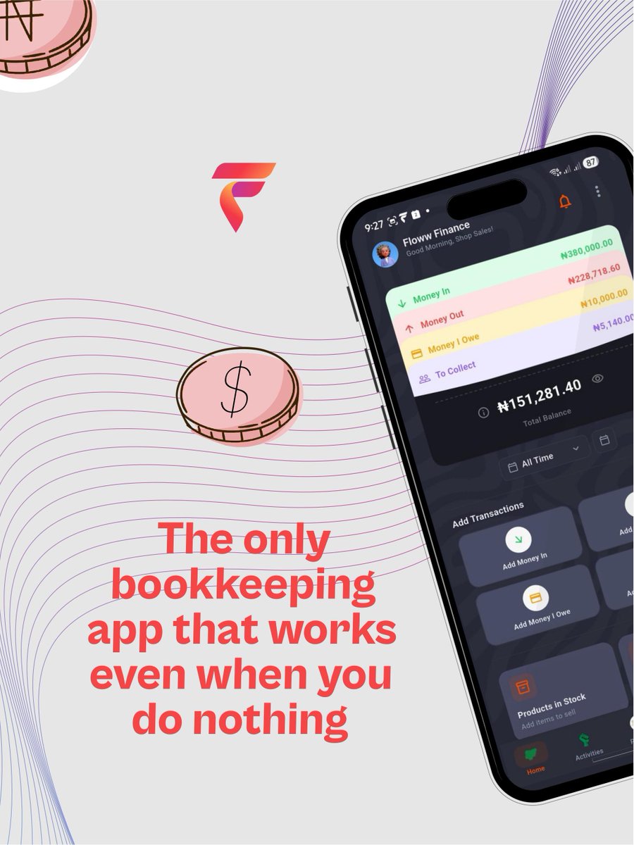 getflowwfinance's tweet photo. Less guessing.
Less “I’ll calculate it later.”

More financial clarity.

Download Floww Finance on the App Store or Google Play and start keeping track.
#FlowwFinance https://t.co/FiSNpQn3XU