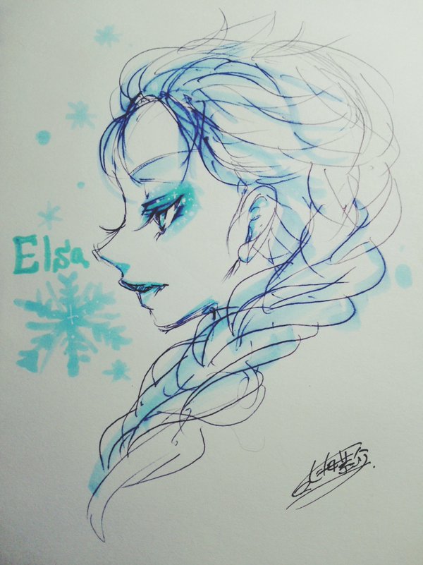 kyoosk3's tweet photo. 単色アナログハマってた時期があったわね（過去絵） https://t.co/U1mWCDA8em