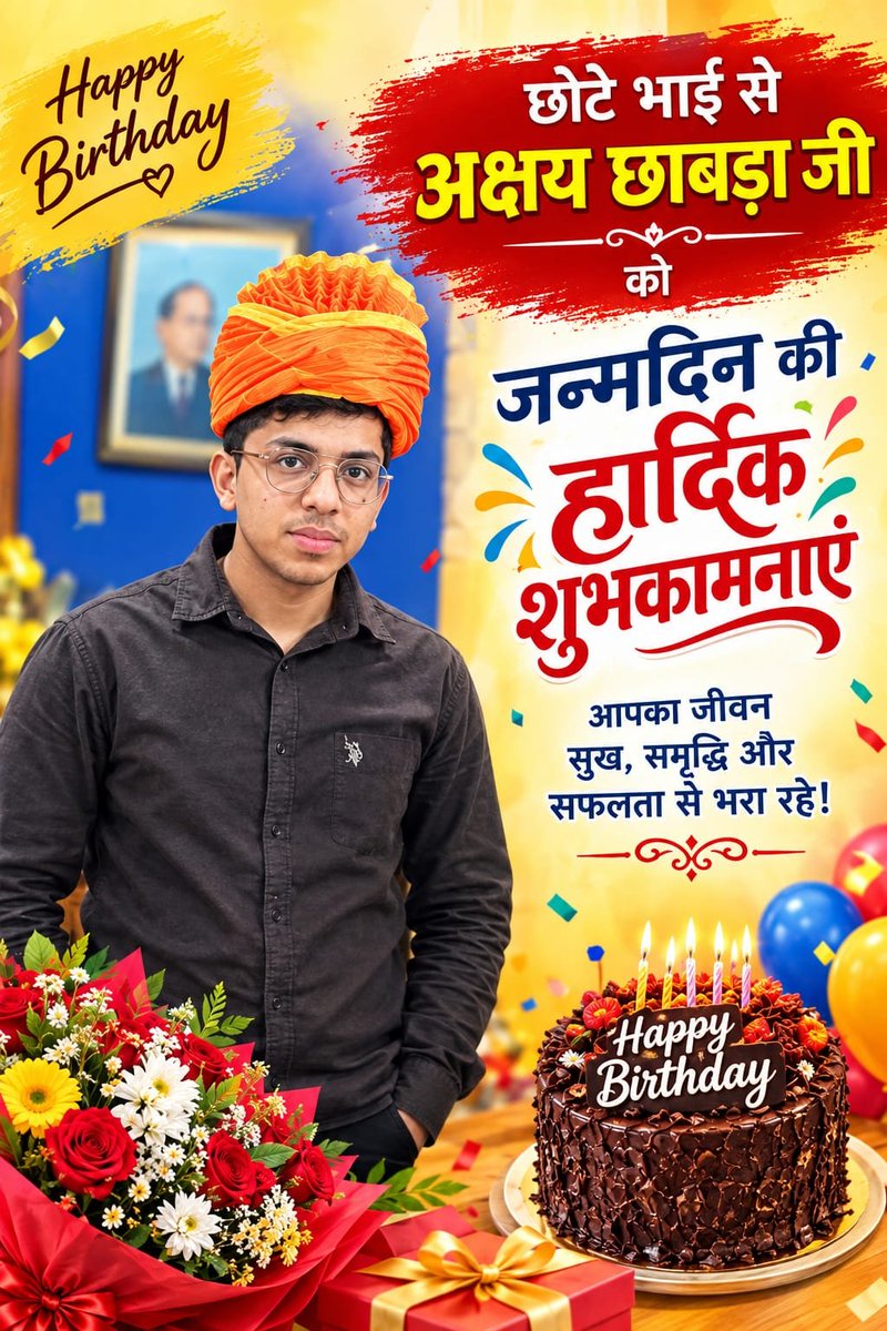 JagRoshani's tweet photo. Aam Aadmi Party - Delhi  के सोशल मीडिया के सक्रिय साथी @Akshay_chhabra3 जी को जन्मदिन की बहुत-बहुत  बधाई एवं ढेरों शुभकामनाएँ। 🎂💐

आप हमेशा स्वस्थ, खुश और ऊर्जावान रहें तथा समाज और संगठन के ��िए यूँ ही समर्पित रहें। ❤️

#HappyBirthday   #AAP  #सोशल_मीडिया @Saurabh_MLAgk https://t.co/AkGm4d4xgt