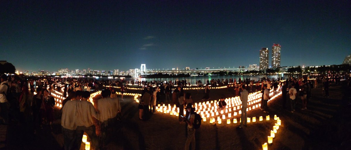 ariamk2's tweet photo. お台場行ったら、海の灯まつり開催してました！カメラ持ってくるんだった😅 https://t.co/MIS1ldv3S4