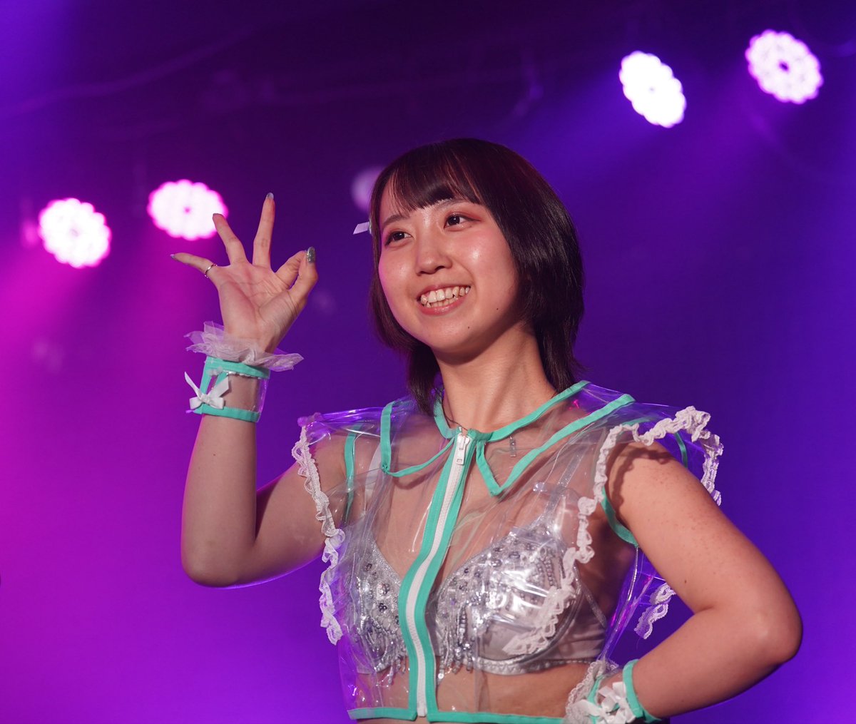 nanamusora's tweet photo. ６月
ミストフェス２日目⑥

濡田まなさん写真

かわいいOKポーズですね

#濡田まな
#道玄坂69 https://t.co/J9FvKaL3RS
