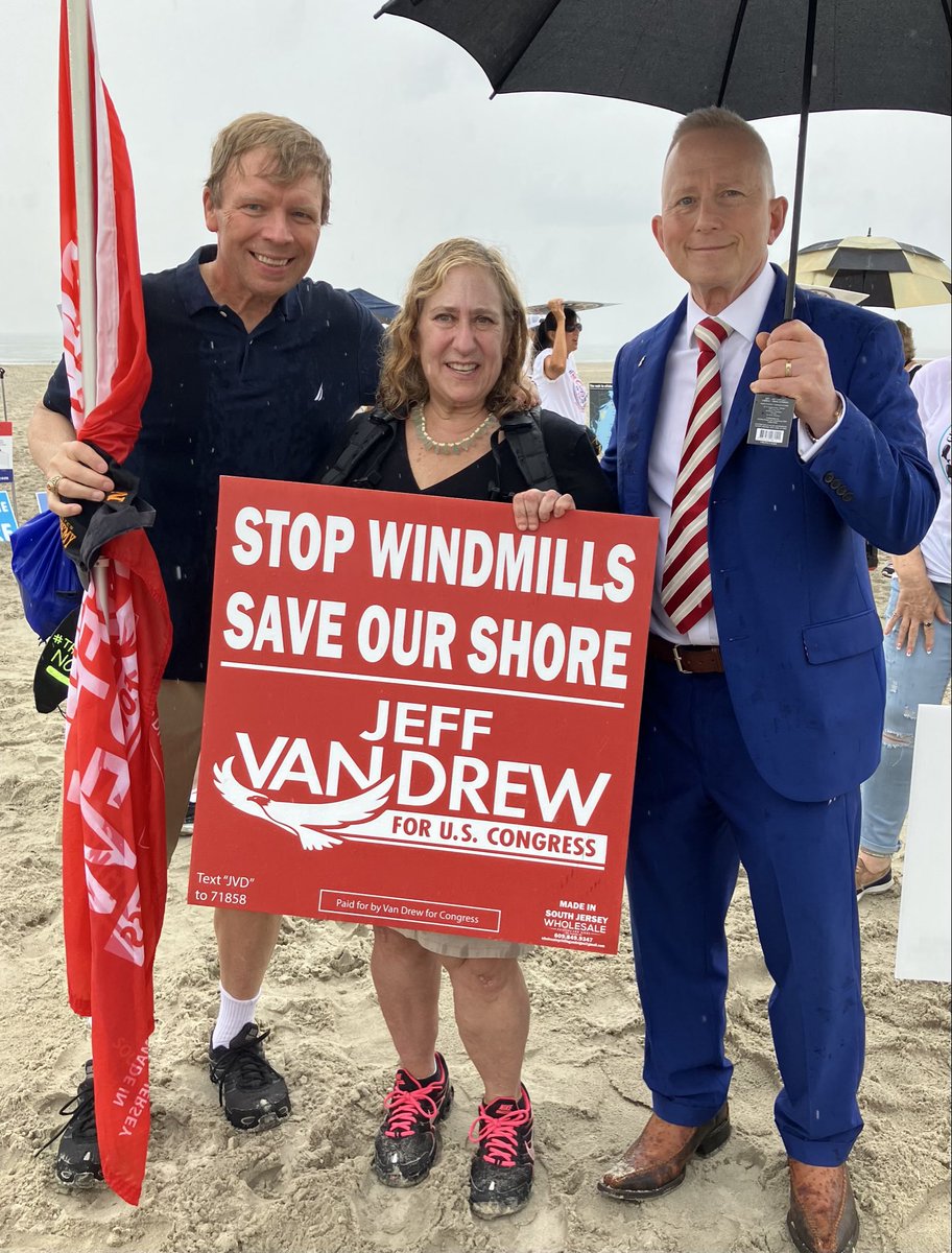 njcoast_protect's tweet photo. Denmark energy giant Orsted wanted to build hundreds of industrial wind towers in the Atlantic Ocean and charge New Jersey up to five times the going rate for any electricity produced. And they would have significantly impaired USCG search and rescue operations, homeland defense, commercial and recreational fishing and small businesses all along the Jersey Shore.

Ørsted didn’t count on thousands of grassroots volunteers fighting against its plans. And it certainly underestimated the indefatigable spirit of Congressman Jeff Van Drew, who has held hearings, attended rallies, and consistently spoken out against offshore wind development.

In 2023, Orsted raced back to Denmark in the face of such strong and determined opposition to the offshore wind scam. 

Now, Van Drew is running for reelection against an opponent who has ties not only to the astroturf groups that support the offshore wind industry, but to the industry itself. As mayor of Cape May, Zach Mullock accepted $500,000 from a $15 million trust established by Ørsted. Cape May was the only municipality to accept money from the trust, which is administered by the law firm of former New Jersey Governor Jim Florio.

@JudgeMichaelD @SaveJersey @STEConX @Congressman_JVD
