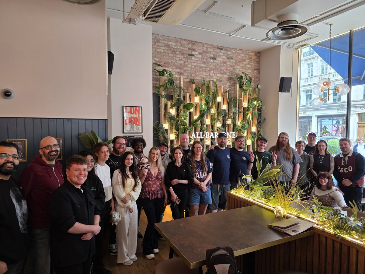 PlayWarframe's tweet photo. We were lucky enough to spend time with several of our wonderful UK #Warframe Creators today! It was lovely to host all of you in person. https://t.co/RFGRv1Hzdt