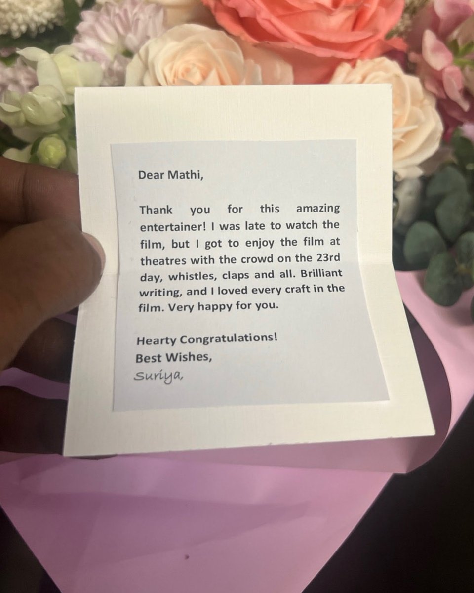 MathiMaaran's tweet photo. Thank you @Suriya_offl sir for watching #Mandaadi with the audience and for your generous words. Your appreciation is truly an honour and will remain a very special memory for me and our entire team. ❤️🙏                  

@sooriofficial #Suhas #Sathyaraj @Mahima_Nambiar
@RavindraVijay1 @MithunJS5
@bala_actor @Kritika_Bala
@elredkumar
@rsinfotainment @MathiMaaran @gvprakash @PeterHeinOffl @dhilipaction @maheshmathewMMS @pavijaypoet #VMmahalingam @JayashreeRD @ra_vaaheesan #AmeerJamalKhan @Azarchoreo @srkathiir @KiranDrk @pradeepERagav @magesh_ggg #thiralsankar @MohanaVasanthan @mani_rsinfo @dineshmoffl
#Ronexxavier #srinath
@AKunjamma @ikrishhassan @mudwayrecords @ProRekha #digitallypowerful