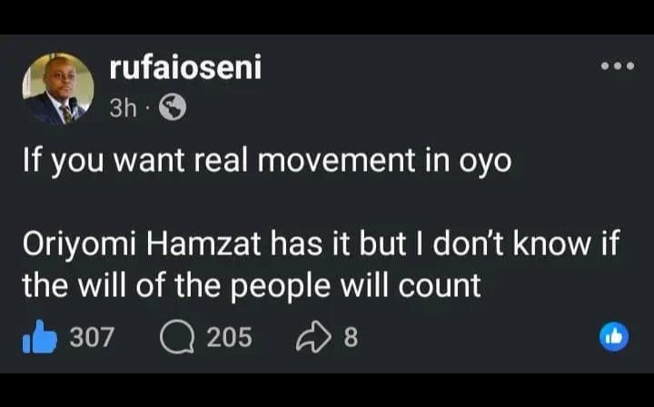 OyoMandate's tweet photo. All of them say make OH dey go Arise Tv, without going Oga Rufai already seen from far above.....

The reality is there and the will of the people will count https://t.co/dYqm8Wn4Ef