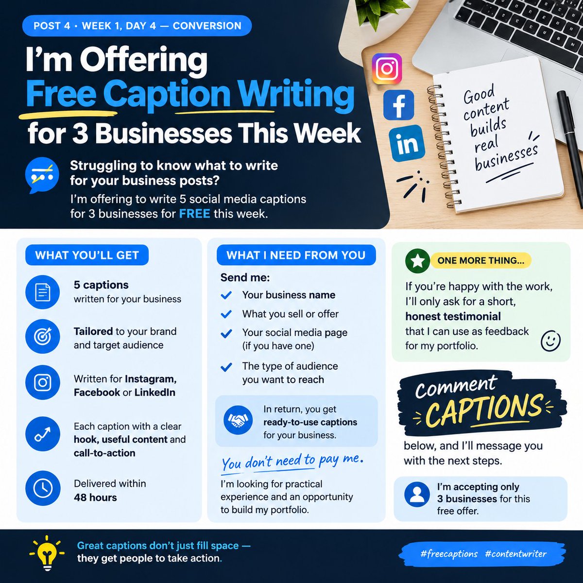 TTobi22j's tweet photo. Get 5 Free Captions for Your Business https://t.co/spab4n3Fnw