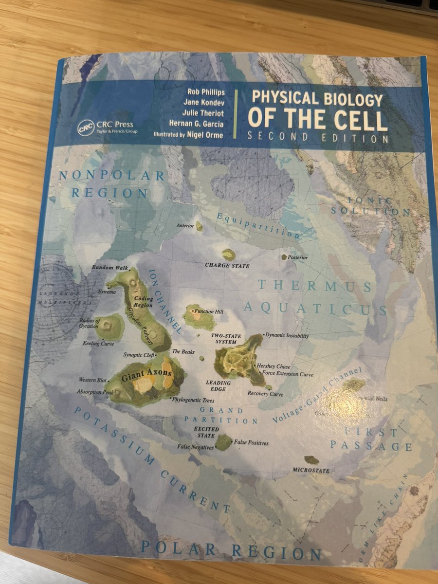jamesparsloe's tweet photo. Back on my “I should have loved biology” quest this weekend. Was highly recommended this book to guide me through in a physics based/first principles way. So far enjoying it and fits my brain much better than some other textbooks I’ve had false starts with https://t.co/R2LjuAsEA5