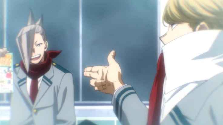 Lea_Hajime's tweet photo. Look at them so young and cute, they wouldn't have guessed they'll be co parenting a blond explosive teen in the future , Best Jeanist and Edgeshot best fathers of the century https://t.co/V5nqofMCAf