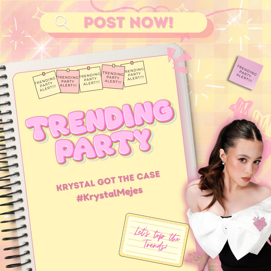 _krystaltrends's tweet photo. Our trending party starts now!          

Reminders:     
• No emojis     
• No all caps     
• No numbers     
• Engage with big accounts     
• Retweet and quote        

KRYSTAL GOT THE CASE
#KrystalMejes https://t.co/5syWPucbfW