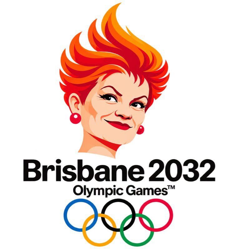 JimThom90458694's tweet photo. Prime Minister Pauline Hanson to open the Brisbane Olympics. https://t.co/h9ZY1ivBkA