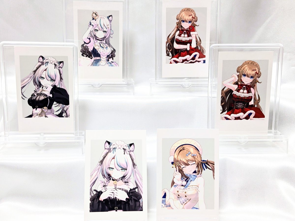 VTuberPRESS's tweet photo. 【#ぶいとり 事後通販情報】

第1回ぶいとり！の事後通販グッズは絶賛販売中です🎁

今回は「ランダムチェキ風カード」をご紹介🎵

3種類、すべてが当たり🎯
1枚だけでもよし、3枚すべて集めてもよし✨️

▼詳細・ご購入はこちら
https://t.co/W7RsFOiycg

✅️受注生産グッズは【10/5(月)】まで https://t.co/xWsuqp3vAG