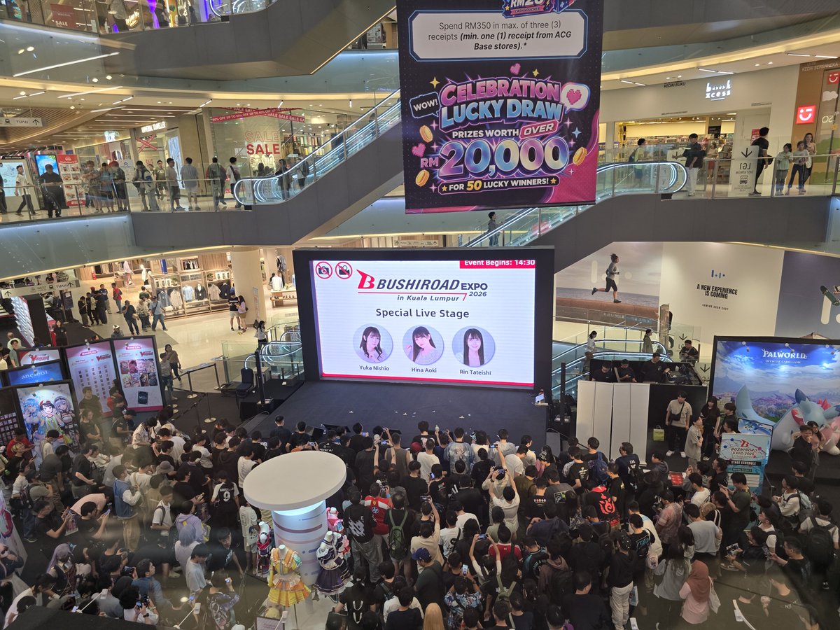vscstb's tweet photo. Day 2 of Bushiroad Expo in Kuala Lumpur
3 Oct 2026

#BushiroadEXPO https://t.co/f71GIE4Fv7
