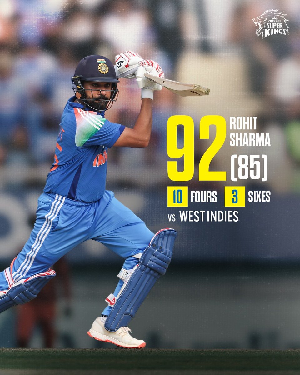 ChennaiIPL's tweet photo. Vintage Hitman 🤜🤛 Classy Rutu! 

#WhistlePodu #INDvWI
📸 : BCCI https://t.co/Fk6XtdOzMV
