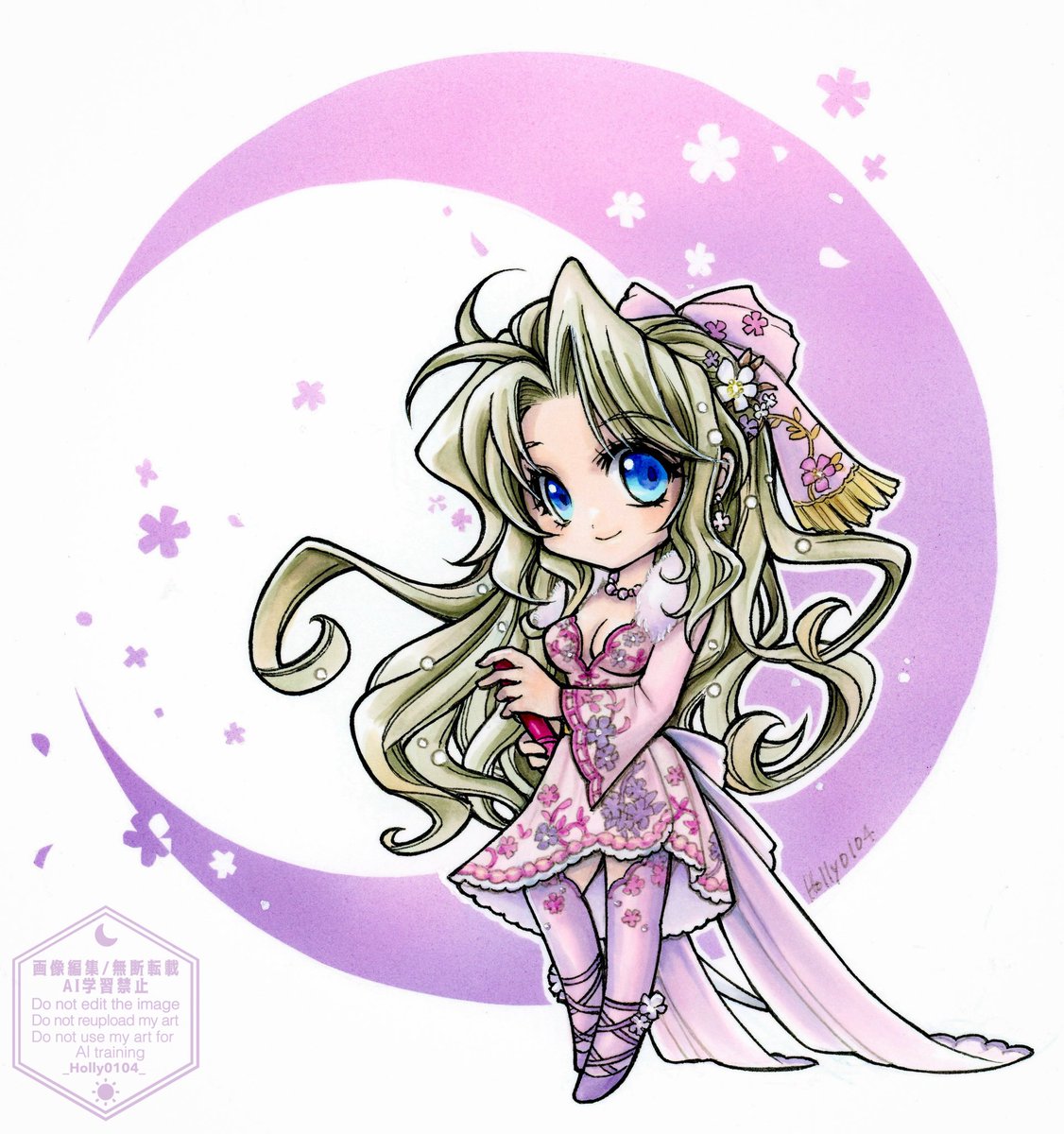 _Holly0104_'s tweet photo. プリンセス オブ ブロッサム衣装のティナ
リクエストをいただいて描いてみたけどティナの髪色を緑以外で塗るのもポニテじゃないのも新鮮で楽しかったです✨ https://t.co/ymha4MCjYc