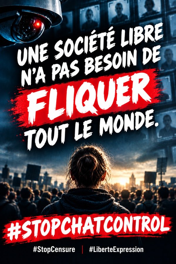 EmmaDarles's tweet photo. On ne protège pas les enfants en lisant les mails de 450 millions de citoyens. On protège un pouvoir.

#StopChatControl #StopCensure #LiberteExpression https://t.co/9DRM9hgtiC