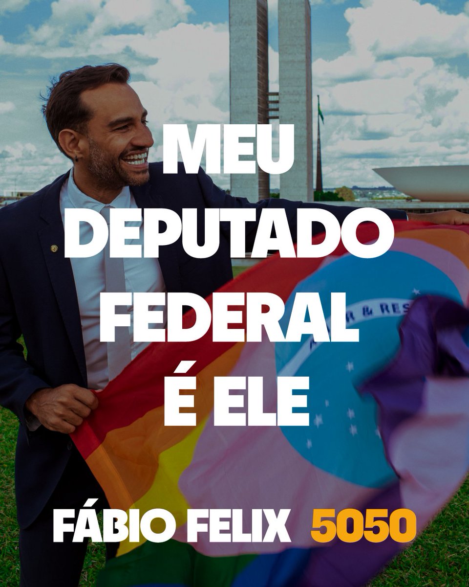 fabiofelixdf's tweet photo. BOM DIA!!!! Amanhã é o grande dia! Falta só 1 dia pra votar  5️⃣0️⃣5️⃣0️⃣ pra deputado federal. 

Muita gente só vai escolher seu candidato agora e podemos conquistar muito voto até as urnas serem fechadas. Posso contar com vcs? ❤️

Vamos pra cima deles! ✊🏾 https://t.co/KaGQEgiF1K