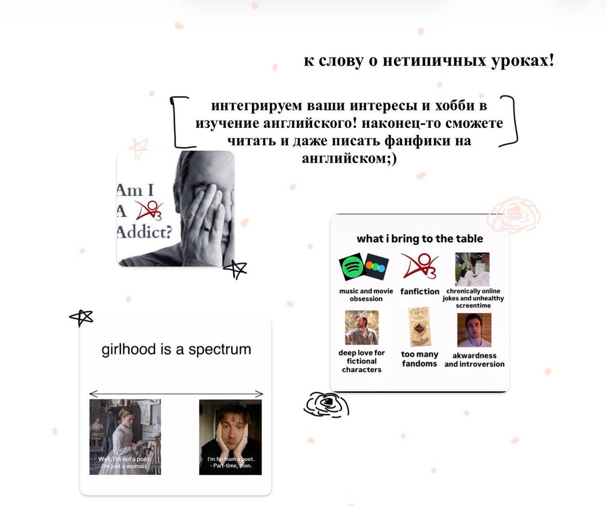 whywuudy's tweet photo. друзья всем привет!
меня зовут настя, и я преподаватель по английскому языку!!
я окончила университет по направлению «Лингвистика: Перевод и переводоведение», так что с английским я знакома буквально изнутри! https://t.co/Gc18EqQNie