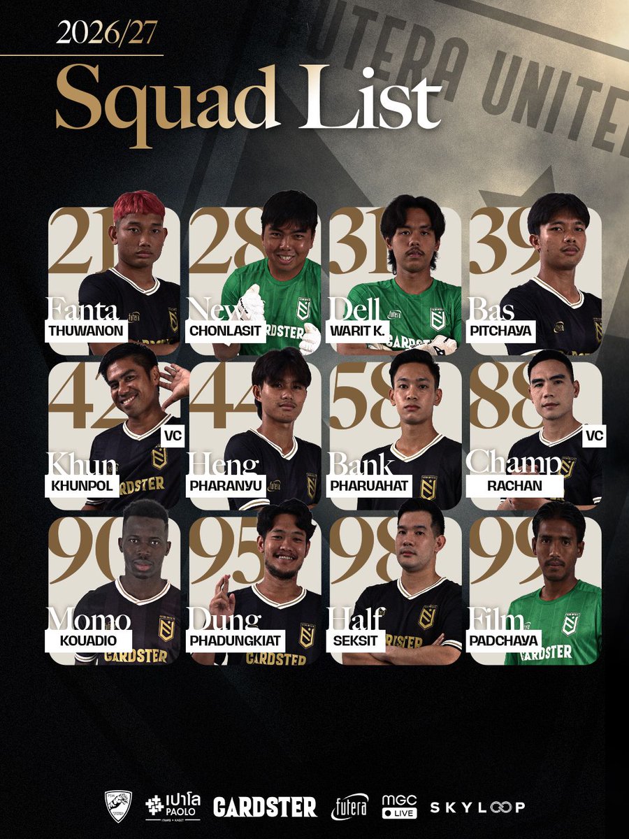 futeraunited's tweet photo. ⚫🟡 Black and Gold for the 26/27 🤝🏻

#FuteraUnited #FuteraSuSu https://t.co/CfqYbc0RfE