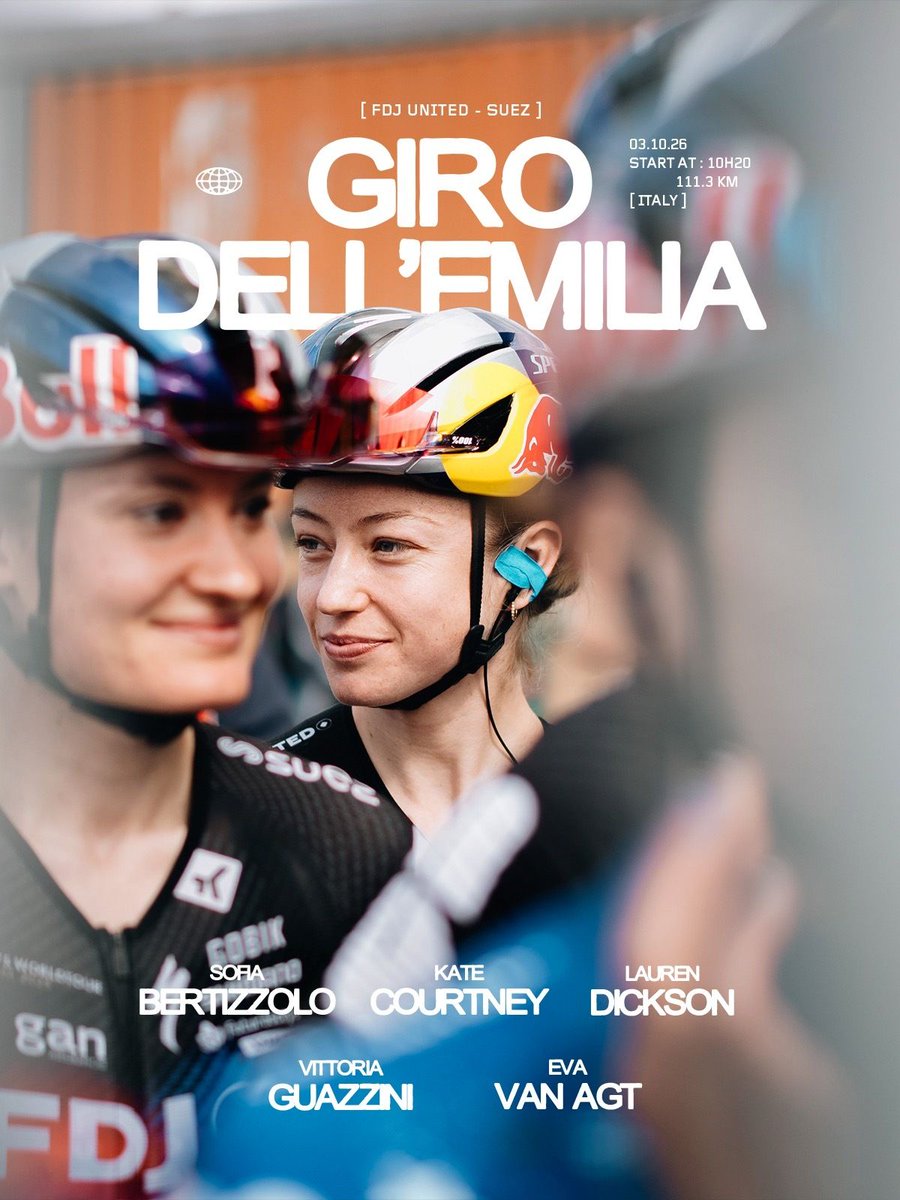 FDJ_SUEZ's tweet photo. Italian roads are calling again โบ๏ธ
START โ 10:20
#GiroDellEmilia #OneDayRace https://t.co/TgyNa78HOv