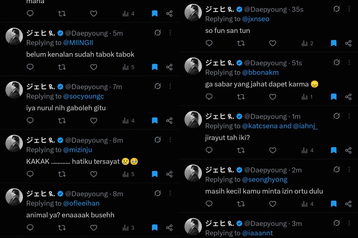Daepyoung's tweet photo. @shalvaforv Daeyoung from Physics ✅ 

Belakangan lagi suka dengerin lagu lagunya JKT48, yang paling rekomen ya Musim Panas Sounds Good sama 12 Seconds. https://t.co/getD0LKATK