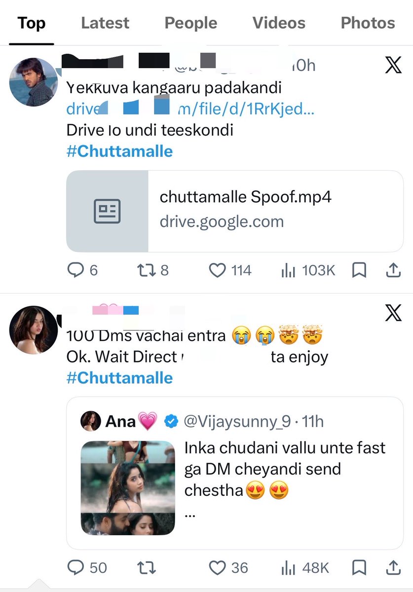revathitweets's tweet photo. The sex starved, sickening idiots & psychos Telugu men are at it again. 

They created an AI-generated nude video of Bollywood actress Jhanvi Kapoor and are shamelessly circulating the same. They apparently generated an AI version of  #Chuttamalle song and are circulating with the same name. 

The sickness is incurable and disgusting. 🤮 

Also came across AI generated videos of @urstrulyMahesh and @tarak9999 being shamelessly created and shared by official political handles to spread fake news 

AI in India is unregulated and unchecked. 

Unfortunate that @CyberCrimeshyd which will land at your doorstep in the middle of the night for one tweet or retweet against the government and slap a 100 sections are just playing Gandharis to this vile. 

I am sure they did come across all these videos and decided it is okay to tarnish anyone as long as it isn’t powerful men in the government with fragile egos. 

Thousands of sickos are shamelessly sharing these videos across platforms and there is total silence from the law enforcement. 

Every time a new technology comes out, firstly it is used to target women and for character assassination! 

Utter Shamelessness!!! 
Chiii