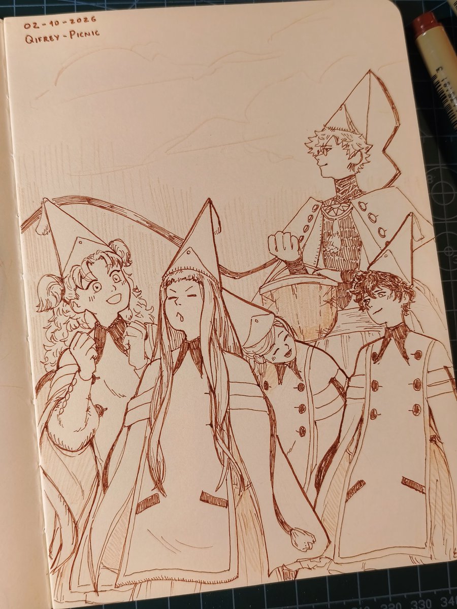Denikatt's tweet photo. #witchhattober day 2: Qifrey-Picnic https://t.co/AaG7aKShOr