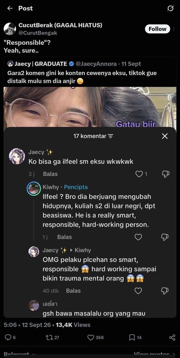 yu86yu688's tweet photo. @Luvwings_ @kaegifukiyama @CurutBengak @Luvwings_ mereka standart ganda akemi pas waktu test ombak di Twitter mereka diam aja, akemi cameback buat video vlog mereka diem aja, eh giliran si exsu, cherva cameback mereka ngerosting menggebu ngebu, di suruh graduate giliran akemi diem aja, kelihatan banget standart ganda https://t.co/ZxzekfnQJV