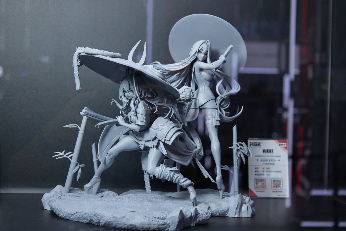 Hobbysakura's tweet photo. ✨HSK出展情報✨
Wonder Festival 2026 上海にて、
『勝利の女神：NIKKE』より

◤紅蓮＆薔花：Unwritten Future◢
1/7スケールフィギュアのグレー原型を展示いたします！

▼会場情報▼
📍上海新国際博覧センター
 Hobby Sakuraブース【W5-A18】
📅2026年10月3日（土）〜4日（日）

お越しの際は、ぜひお立ち寄りください✨

#WF2026上海 #HobbySakura #NIKKE