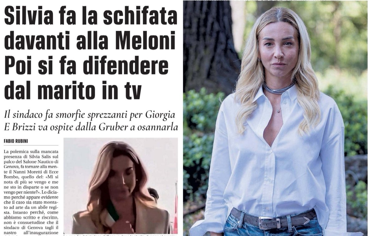 VitoPadova's tweet photo. Vi chiedo: questa @silvia_salis sarebbe la nuova Sinistra?

Dico solo: CHE TRISTEZZA🙈 https://t.co/v2iPHfwLTE
