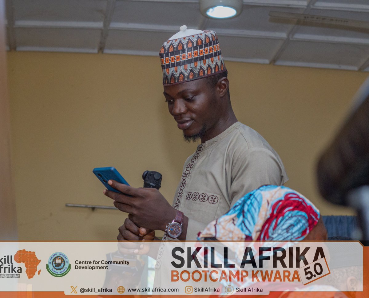 Emproshotit's tweet photo. SKILLAFRIKA BOOTCAMP KWARA 5.0 WEEK 2 

we took another major step forward; It was all about practical learning and execution.
I challenged the participants to create a UGC-style product advertisement video. 
Yes,I'm really amazed 👏 
Kudos to @skill_afrika_ @omoalhajaabiola https://t.co/tKLY3rVvIo