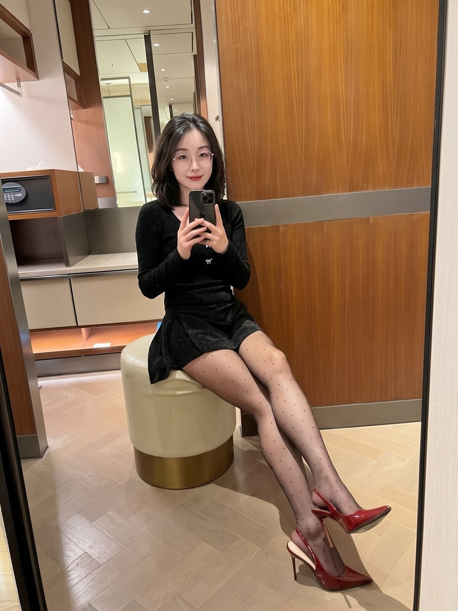 alokadasflor's tweet photo. 放假了，终于不用装端庄了。这套衣服在衣柜最底下很久了，一直没敢穿。今天为你们穿一次，好看吗 https://t.co/HHfLbDrPMs
