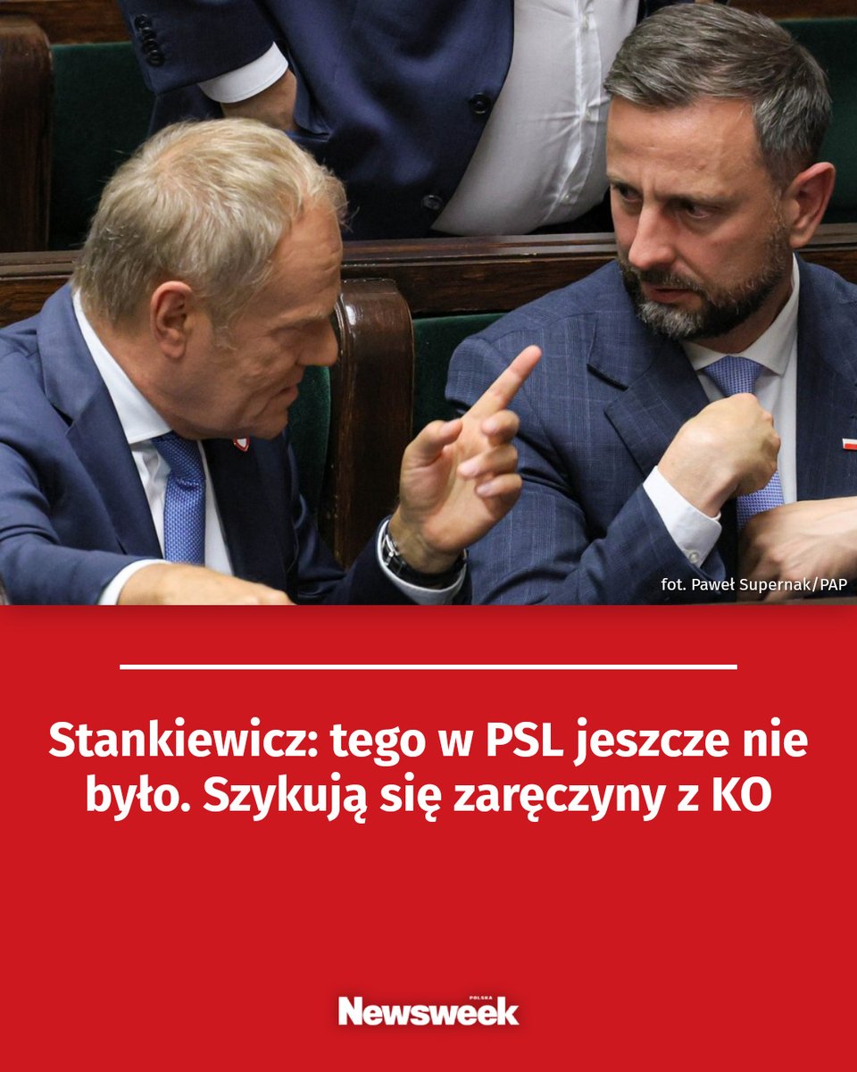NewsweekPolska's tweet photo. Stankiewicz: tego w PSL jeszcze nie było. Szykują się zaręczyny z KO https://t.co/u63IWT0lfI https://t.co/PzvOWJ9Wre