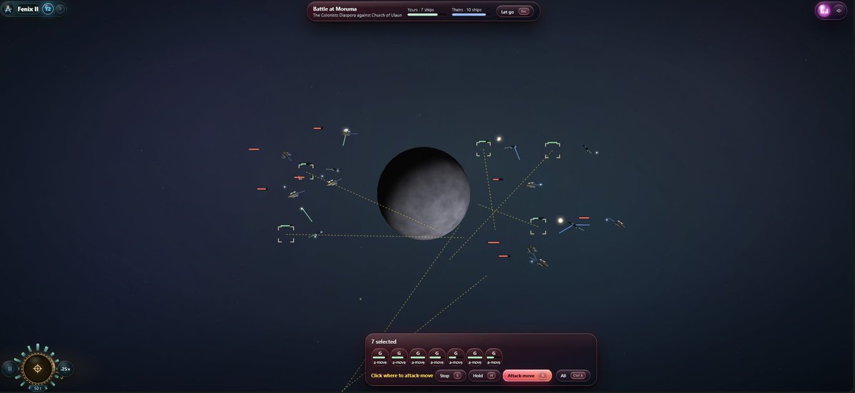 AsterraGame's tweet photo. Here we have our civilization taking out into the stars and colonizing and apparently a space battle broke out. Nothing is scripted as usual. :) https://t.co/zM2rM9fRAS